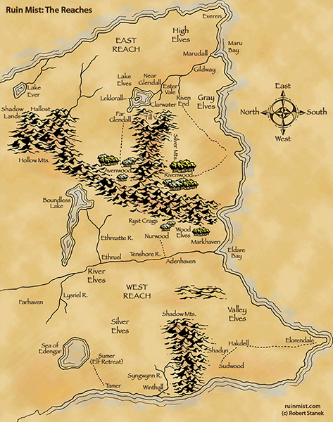 Map of The Reaches