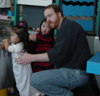 Robert Stanek and his daughters